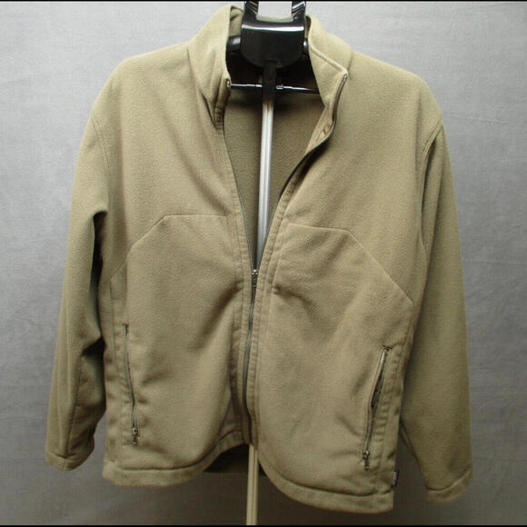 Patagonia Other - Patagonia Synchilla Men Medium Full Zip Fleece Jacket Olive/ Green Camping Hikin